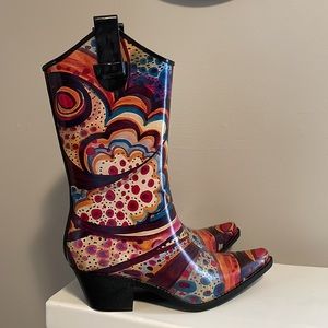 Madeline rubber rain boot puddles